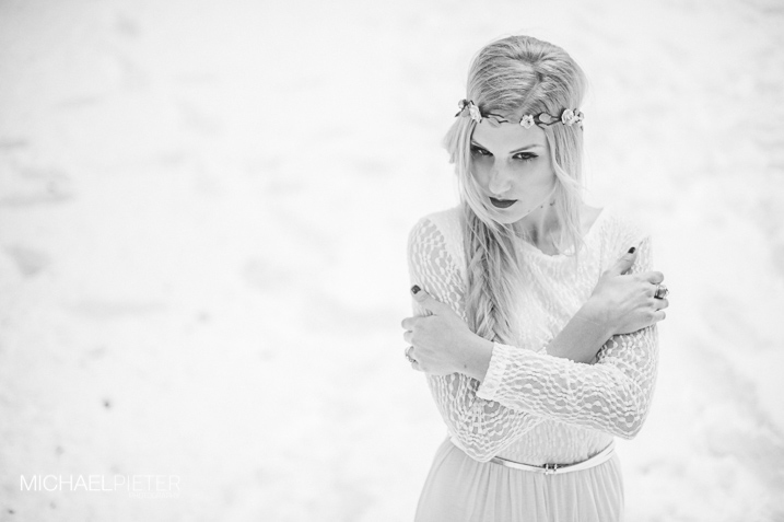 Sesión inspiración novias vintage Sesión editorial inspiración en la nieve