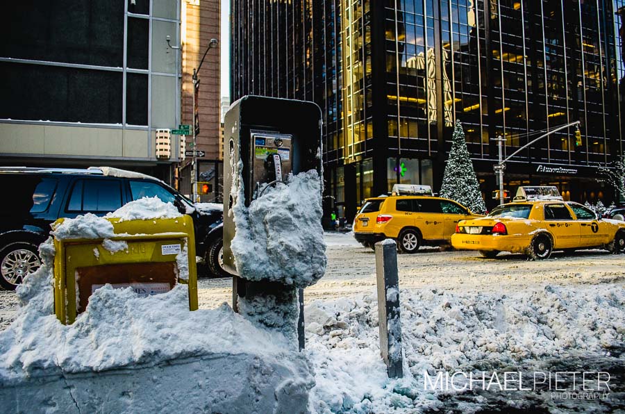 Nueva York Cubierta de Nieve Postboda en new york