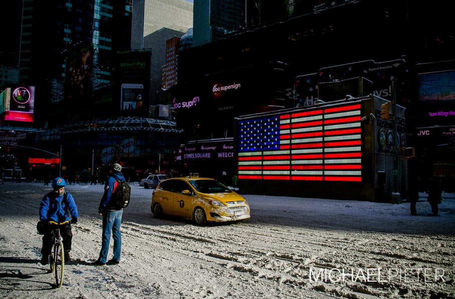 Nueva York Cubierta de Nieve Nieve en new york