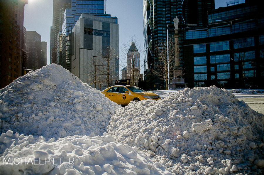 Nueva York bajo la nieve Nevada en Nueva york